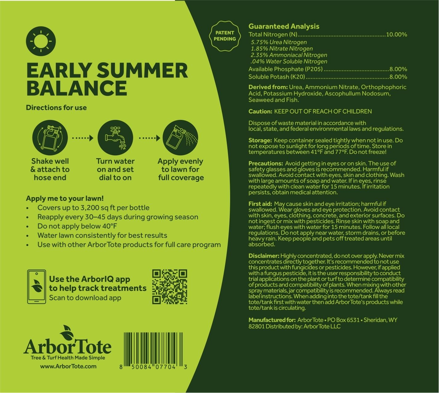 Early Summer Balance - Liquid Lawn Fertilizer