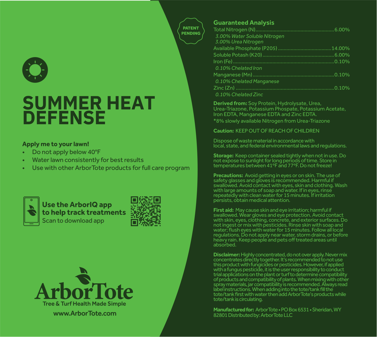 Professional Summer Heat Defense 6-14-6 Liquid Lawn Fertilizer