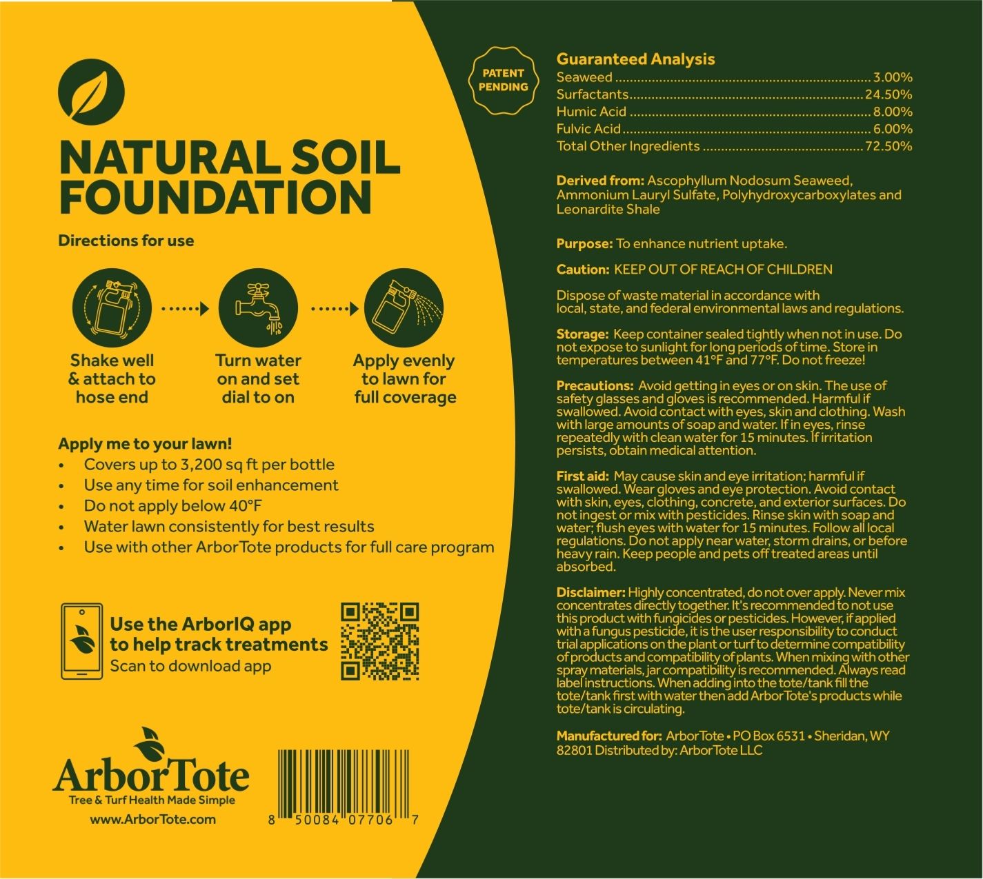 Natural Soil Foundation - Liquid Lawn Fertilizer