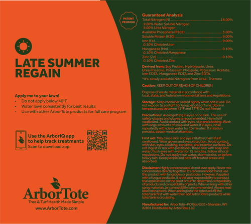 Late Summer Regain Refill - Liquid Lawn Fertilizer