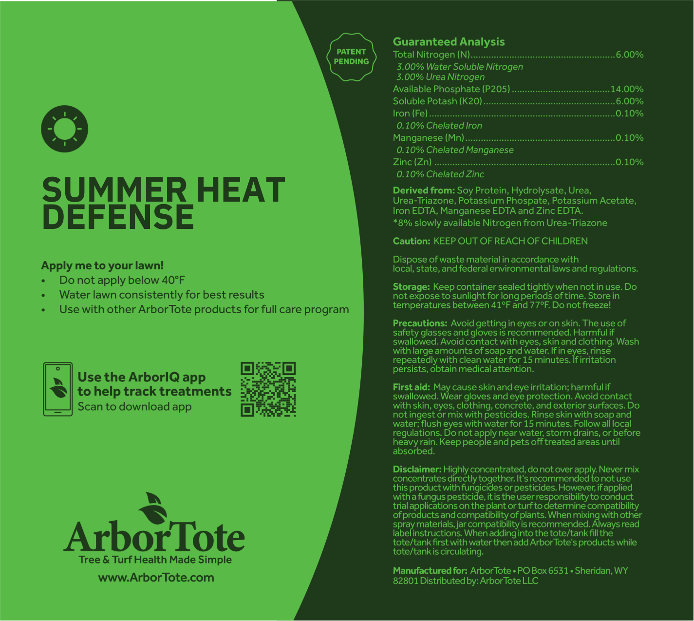 Summer Heat Defense Refill - Liquid Lawn Fertilizer