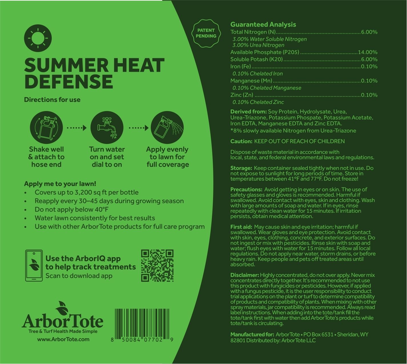 Summer Heat Defense - Liquid Lawn Fertilizer