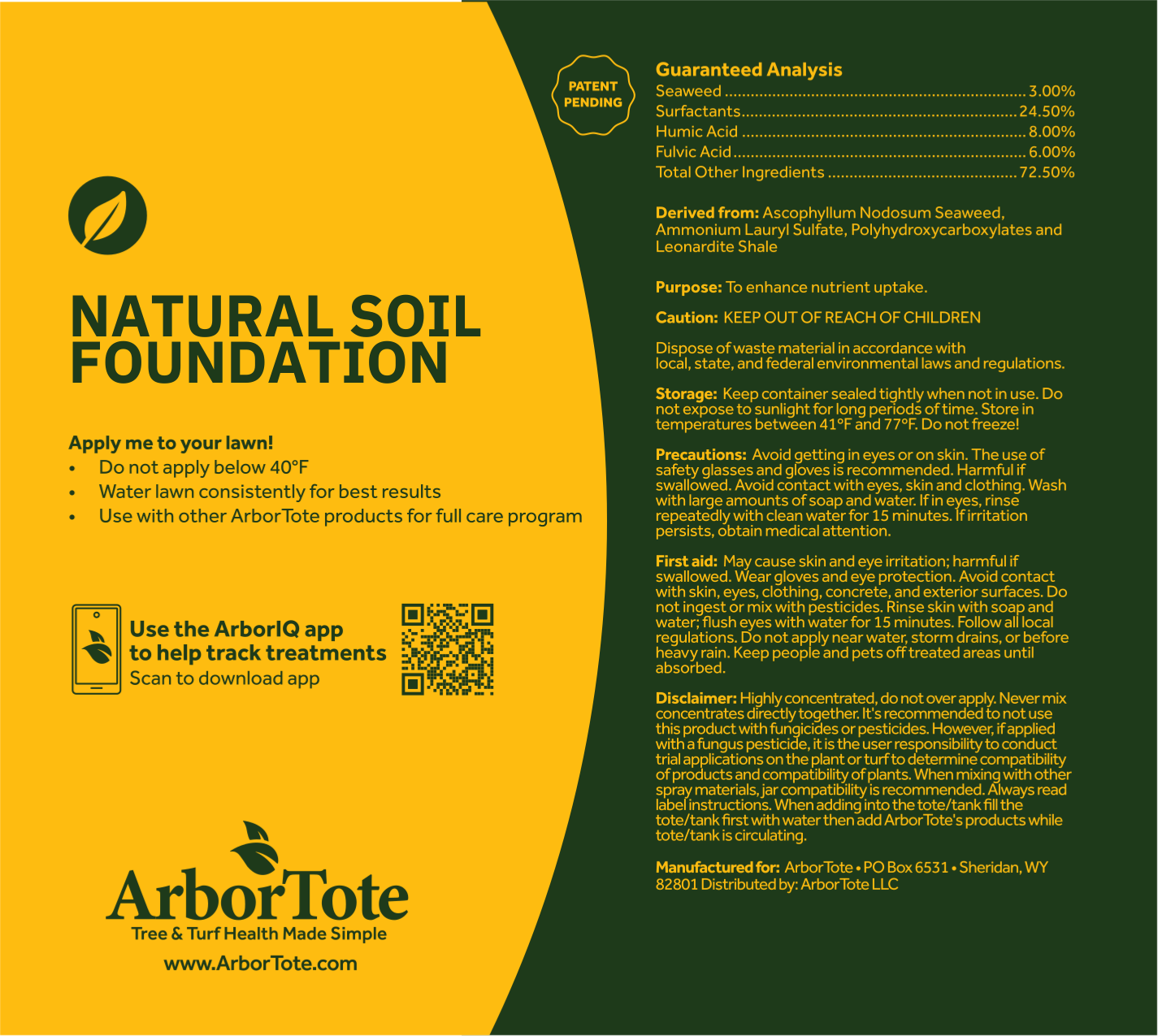 Natural Soil Foundation Refill - Liquid Lawn Fertilizer
