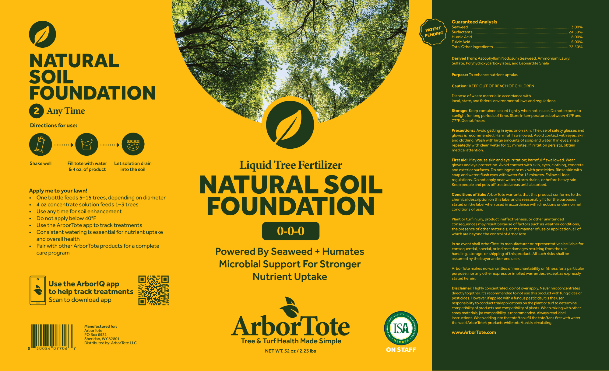 Natural Soil Foundation - Liquid Tree Fertilizer