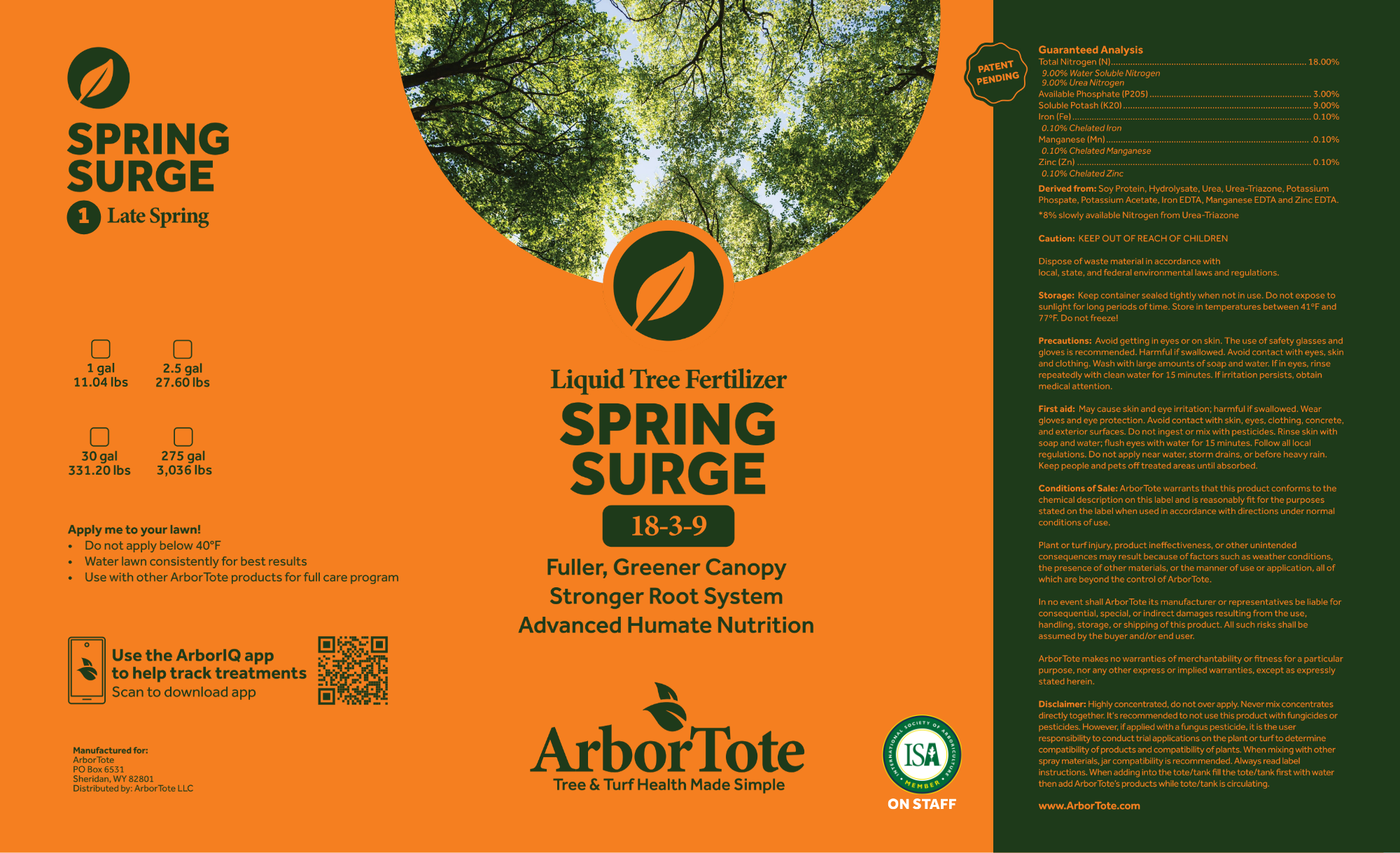 Spring Surge Refill - Liquid Tree Fertilizer