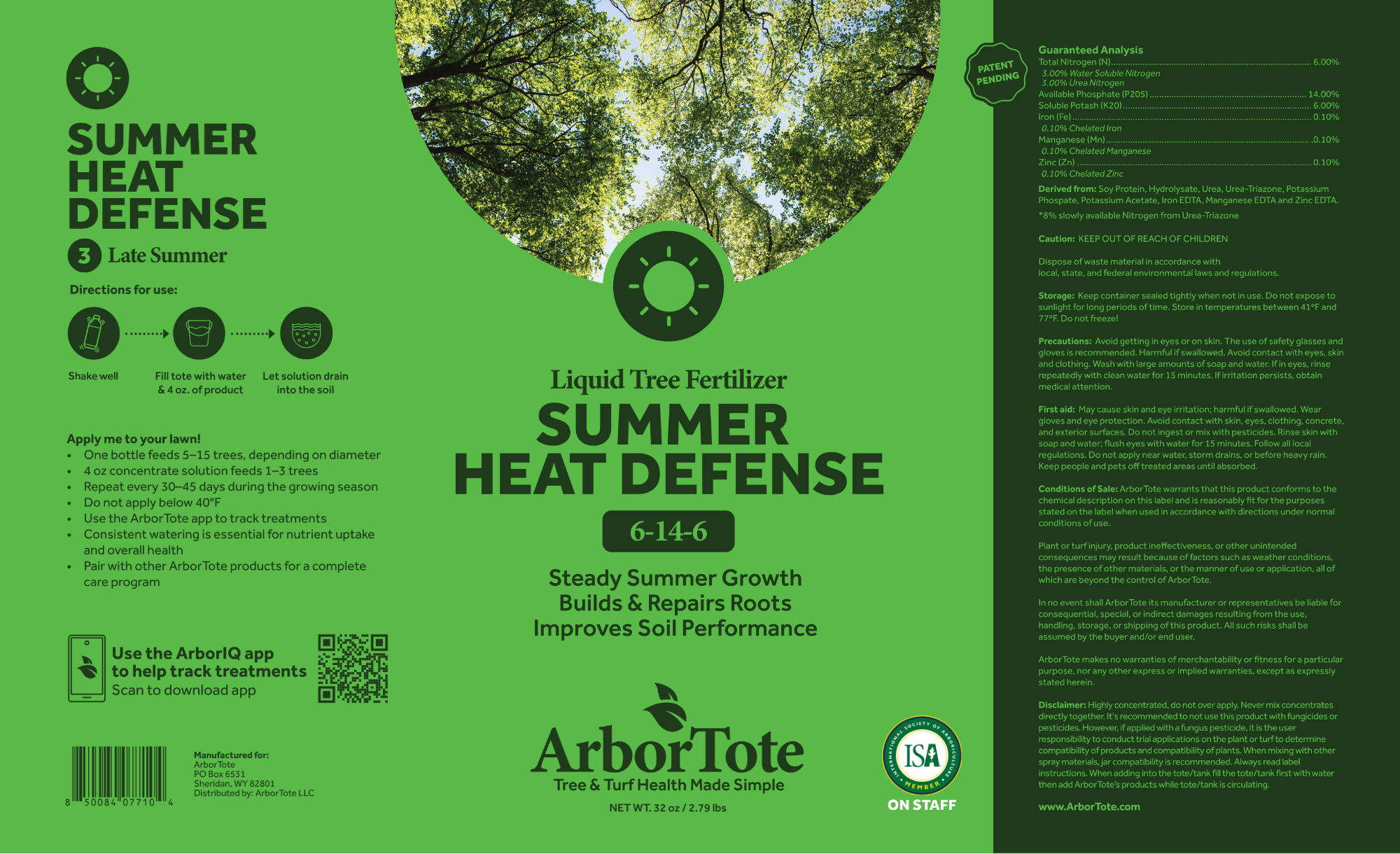 Summer Heat Defense - Liquid Tree Fertilizer