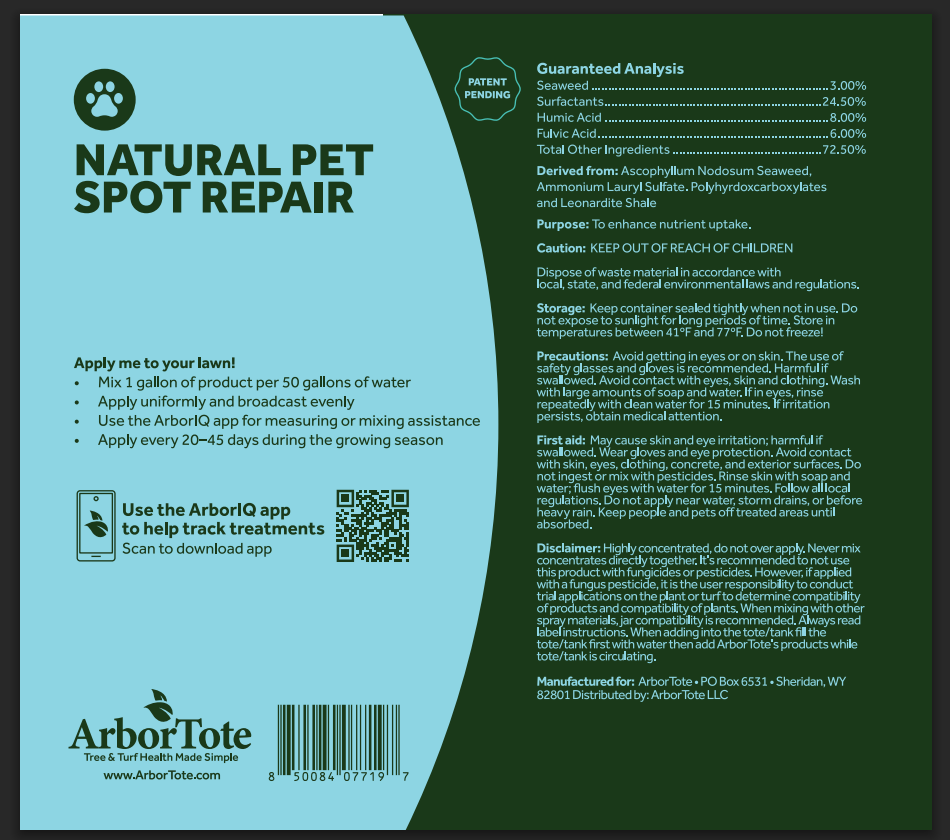 ArborTote Natural Pet Spot Repair 0-0-0 Lawn Soil Treatment